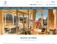 Tablet Screenshot of lehotels.com
